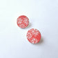 Painted Flower Studs | Pink