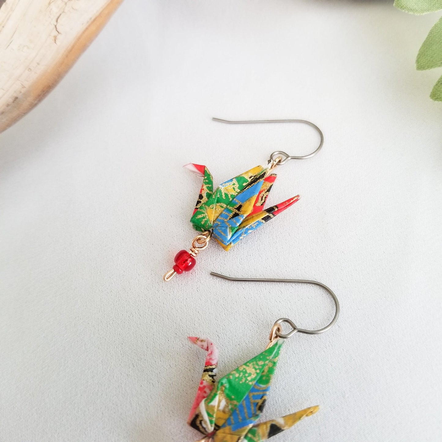 Crane Earrings | Rainbow | Made to Order